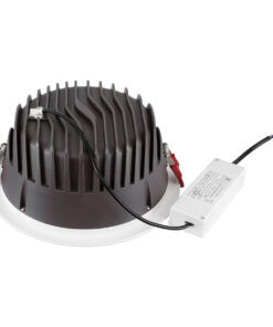 GloboStar® 60194 Χωνευτό LED Panel Downlight Φ22cm 42W 5250lm 60° AC 220-240V IP20 Φ22 x Υ9.5cm Ψυχρό Λευκό 6000K – OSRAM LED CHIP TECHNOLOGY – 5 Years Warranty