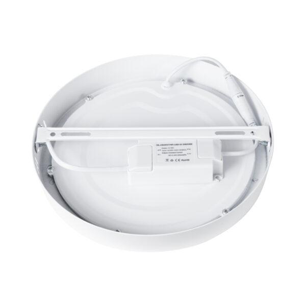 GloboStar® 60200 Εξωτερικό LED Panel Φ22cm 20W 2180lm 120° AC 220-240V IP20 Φ22.2 x Υ3cm Ψυχρό Λευκό 6000K – 3 Χρόνια Εγγύηση