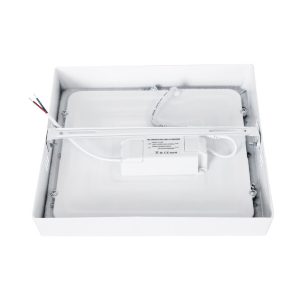 GloboStar® 60205 Εξωτερικό LED Panel 22x22cm 20W 2060lm 120° AC 220-240V IP20 Μ22 x Π22 x Υ3cm Θερμό Λευκό 2700K – 3 Χρόνια Εγγύηση