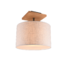 Φωτιστικό Οροφής Trio Lighting   E27 Νίκελ Αντικέ Μεταλλικό    602100130