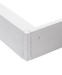 GloboStar® 60220 Πλαίσιο Στήριξης PVC Επιτοίχιας Τοποθέτησης για LED Panel 60x60cm – Λευκό