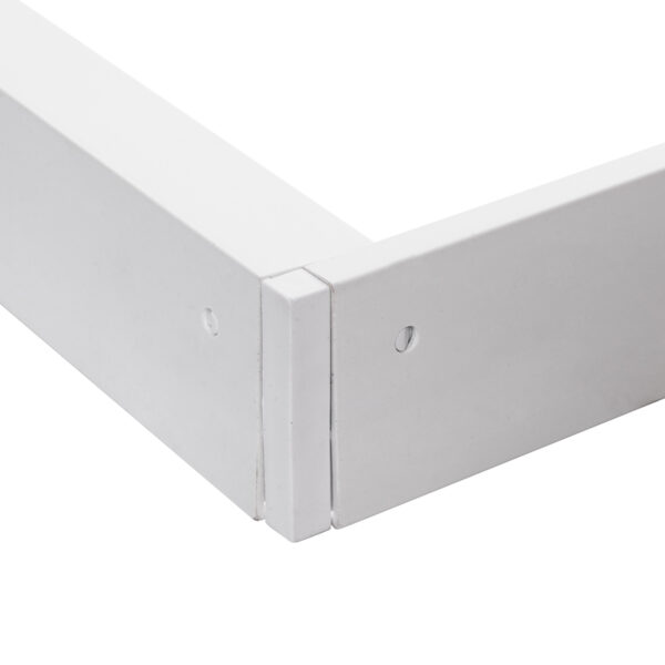GloboStar® 60220 Πλαίσιο Στήριξης PVC Επιτοίχιας Τοποθέτησης για LED Panel 60x60cm – Λευκό