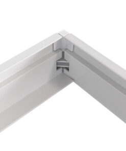 GloboStar® 60220 Πλαίσιο Στήριξης PVC Επιτοίχιας Τοποθέτησης για LED Panel 60x60cm – Λευκό