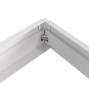 GloboStar® 60220 Πλαίσιο Στήριξης PVC Επιτοίχιας Τοποθέτησης για LED Panel 60x60cm – Λευκό