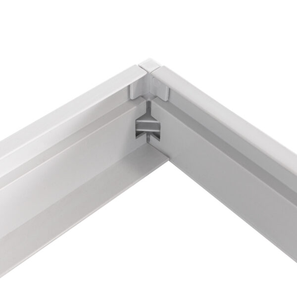 GloboStar® 60220 Πλαίσιο Στήριξης PVC Επιτοίχιας Τοποθέτησης για LED Panel 60x60cm – Λευκό
