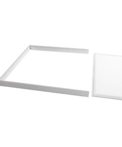 GloboStar® 60220 Πλαίσιο Στήριξης PVC Επιτοίχιας Τοποθέτησης για LED Panel 60x60cm – Λευκό