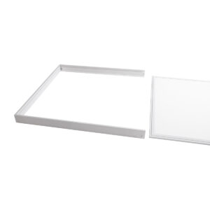 GloboStar® 60220 Πλαίσιο Στήριξης PVC Επιτοίχιας Τοποθέτησης για LED Panel 60x60cm – Λευκό