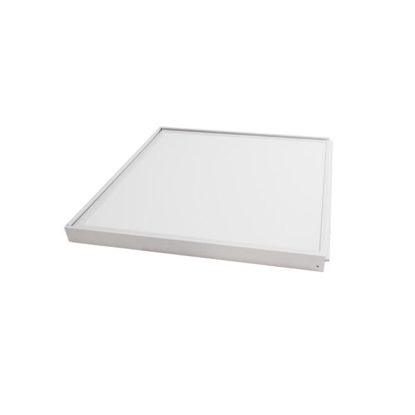 GloboStar® 60220 Πλαίσιο Στήριξης PVC Επιτοίχιας Τοποθέτησης για LED Panel 60x60cm – Λευκό
