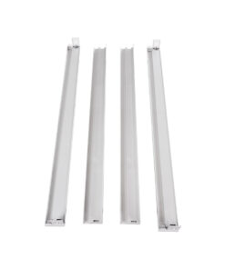 GloboStar® 60220 Πλαίσιο Στήριξης PVC Επιτοίχιας Τοποθέτησης για LED Panel 60x60cm – Λευκό