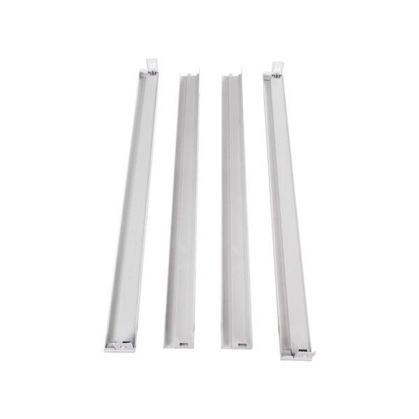 GloboStar® 60220 Πλαίσιο Στήριξης PVC Επιτοίχιας Τοποθέτησης για LED Panel 60x60cm – Λευκό