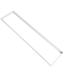 GloboStar® 60221 Πλαίσιο Στήριξης PVC Επιτοίχιας Τοποθέτησης για LED Panel 120x30cm – Λευκό