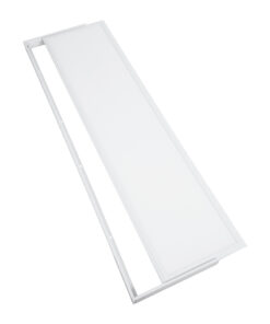 GloboStar® 60221 Πλαίσιο Στήριξης PVC Επιτοίχιας Τοποθέτησης για LED Panel 120x30cm – Λευκό