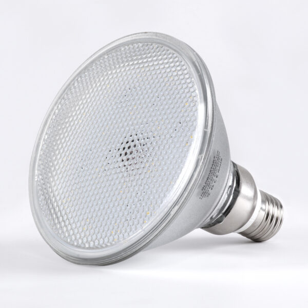 GloboStar® 60227 Λάμπα LED E27 PAR38 Κήπου Σκληρού Υάλου 18W 1900lm 60° AC 220-240V IP65 Φ12 x Υ13cm Φυσικό Λευκό 4500K – 3 Years Warranty