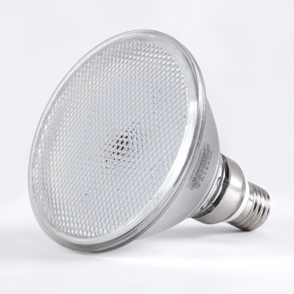 GloboStar® 60228 Λάμπα LED E27 PAR38 Κήπου Σκληρού Υάλου 18W 1800lm 60° AC 220-240V IP65 Φ12 x Υ13cm Θερμό Λευκό 2700K – 3 Years Warranty
