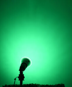 GloboStar® 60230 Λάμπα LED E27 PAR38 Κήπου Σκληρού Υάλου 18W 1200lm 60° AC 220-240V IP65 Φ12 x Υ13cm Πράσινο – 3 Years Warranty