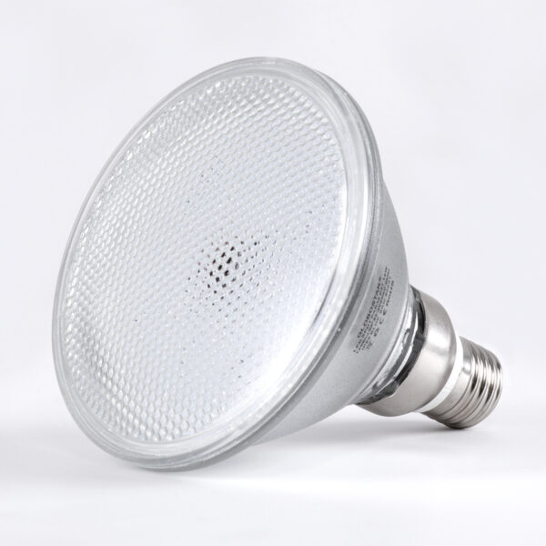 GloboStar® 60231 Λάμπα LED E27 PAR38 Κήπου Σκληρού Υάλου 18W 1200lm 60° AC 220-240V IP65 Φ12 x Υ13cm Μπλε – 3 Years Warranty