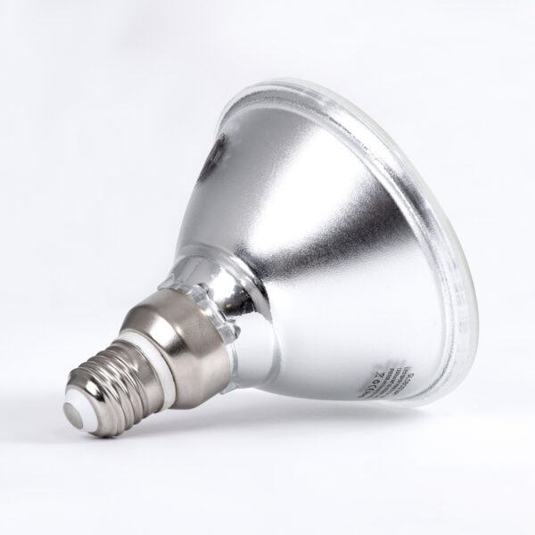 GloboStar® 60231 Λάμπα LED E27 PAR38 Κήπου Σκληρού Υάλου 18W 1200lm 60° AC 220-240V IP65 Φ12 x Υ13cm Μπλε – 3 Years Warranty