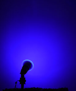 GloboStar® 60231 Λάμπα LED E27 PAR38 Κήπου Σκληρού Υάλου 18W 1200lm 60° AC 220-240V IP65 Φ12 x Υ13cm Μπλε – 3 Years Warranty