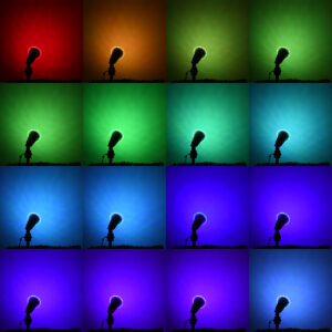 GloboStar® 60233 Λάμπα LED E27 PAR38 Κήπου Σκληρού Υάλου 18W 1200lm 60° AC 220-240V IP65 Φ12 x Υ13cm – Εναλλαγή Φωτισμού μέσω Τηλεχειριστηρίου – Πολύχρωμο RGB – 3 Years Warranty