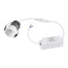 GloboStar® MICRO-S 60236 Χωνευτό LED Spot Downlight TrimLess Φ4cm 5W 650lm 38° AC 220-240V IP20 Φ4 x Υ5.9cm – Στρόγγυλο – Λευκό – Φυσικό Λευκό 4500K – Bridgelux COB – 5 Years Warranty