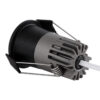 GloboStar® MICRO-S 60238 Χωνευτό LED Spot Downlight TrimLess Φ4cm 5W 650lm 38° AC 220-240V IP20 Φ4 x Υ5.9cm – Στρόγγυλο – Μαύρο – Φυσικό Λευκό 4500K – Bridgelux COB – 5 Years Warranty
