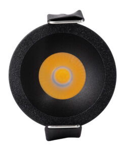 GloboStar® MICRO-S 60238 Χωνευτό LED Spot Downlight TrimLess Φ4cm 5W 650lm 38° AC 220-240V IP20 Φ4 x Υ5.9cm – Στρόγγυλο – Μαύρο – Φυσικό Λευκό 4500K – Bridgelux COB – 5 Years Warranty