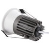 GloboStar® MICRO-B 60241 Χωνευτό LED Spot Downlight TrimLess Φ6cm 7W 875lm 38° AC 220-240V IP20 Φ6 x Υ7.8cm – Στρόγγυλο – Λευκό με Μαύρο Κάτοπτρο – Θερμό Λευκό 2700K – Bridgelux COB – 5 Years Warranty