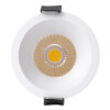 GloboStar® MICRO-B 60242 Χωνευτό LED Spot Downlight TrimLess Φ6cm 7W 910lm 38° AC 220-240V IP20 Φ6 x Υ7.8cm – Στρόγγυλο – Λευκό – Φυσικό Λευκό 4500K – Bridgelux COB – 5 Years Warranty