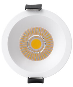 GloboStar® MICRO-B 60242 Χωνευτό LED Spot Downlight TrimLess Φ6cm 7W 910lm 38° AC 220-240V IP20 Φ6 x Υ7.8cm – Στρόγγυλο – Λευκό – Φυσικό Λευκό 4500K – Bridgelux COB – 5 Years Warranty
