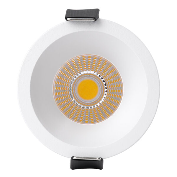 GloboStar® MICRO-B 60242 Χωνευτό LED Spot Downlight TrimLess Φ6cm 7W 910lm 38° AC 220-240V IP20 Φ6 x Υ7.8cm – Στρόγγυλο – Λευκό – Φυσικό Λευκό 4500K – Bridgelux COB – 5 Years Warranty