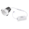 GloboStar® MICRO-B 60242 Χωνευτό LED Spot Downlight TrimLess Φ6cm 7W 910lm 38° AC 220-240V IP20 Φ6 x Υ7.8cm – Στρόγγυλο – Λευκό – Φυσικό Λευκό 4500K – Bridgelux COB – 5 Years Warranty