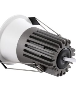 GloboStar® MICRO-B 60243 Χωνευτό LED Spot Downlight TrimLess Φ6cm 7W 875lm 38° AC 220-240V IP20 Φ6 x Υ7.8cm – Στρόγγυλο – Λευκό – Θερμό Λευκό 2700K – Bridgelux COB – 5 Years Warranty