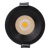 GloboStar® MICRO-B 60244 Χωνευτό LED Spot Downlight TrimLess Φ6cm 7W 910lm 38° AC 220-240V IP20 Φ6 x Υ7.8cm – Στρόγγυλο – Μαύρο – Φυσικό Λευκό 4500K – Bridgelux COB – 5 Years Warranty