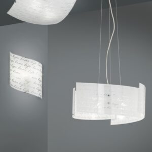 Κρεμαστό Φωτιστικό Trio Lighting   E27 με Λευκό Γυαλί 302500301