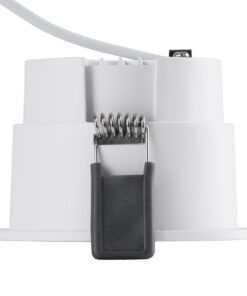 GloboStar® PLUTO-M 60255 Χωνευτό LED Spot Downlight TrimLess Φ8.4cm 10W 1250lm 38° AC 220-240V IP20 Φ8.4 x Υ5.9cm – Στρόγγυλο – Λευκό & Anti-Glare HoneyComb – Θερμό Λευκό 2700K – Bridgelux COB – 5 Years Warranty