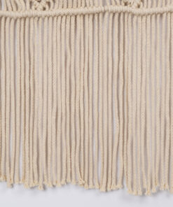 GloboStar® 35401 Μακραμέ Ράνερ Χειροποίητο Μπεζ Μ270 x Π30cm