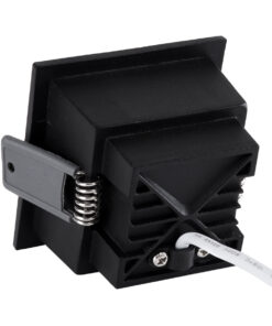 GloboStar® PLUTO-S 60268 Χωνευτό LED Spot Downlight TrimLess Μ6.4xΠ6.4cm 7W 910lm 38° AC 220-240V IP20 Μ6.4 x Π6.4 x Υ4.9cm – Τετράγωνο – Μαύρο & Anti-Glare HoneyComb – Φυσικό Λευκό 4500K – Bridgelux COB – 5 Years Warranty