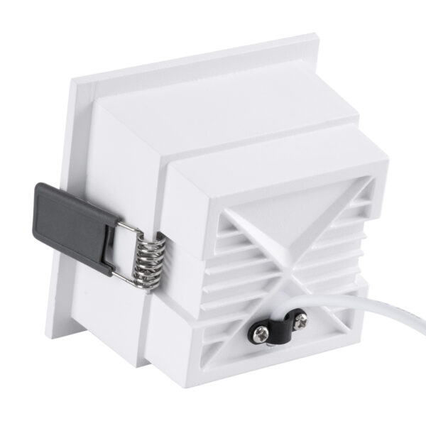 GloboStar® PLUTO-M 60272 Χωνευτό LED Spot Downlight TrimLess Μ8.4xΠ8.4cm 10W 1300lm 38° AC 220-240V IP20 Μ8.4 x Π8.4 x Υ5.9cm – Τετράγωνο – Λευκό & Anti-Glare HoneyComb – Φυσικό Λευκό 4500K – Bridgelux COB – 5 Years Warranty