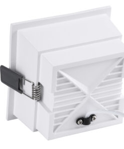 GloboStar® PLUTO-B 60278 Χωνευτό LED Spot Downlight TrimLess Μ10.4xΠ10.4cm 15W 1950lm 38° AC 220-240V IP20 Μ10.4 x Π10.4 x Υ6.5cm – Τετράγωνο – Λευκό & Anti-Glare HoneyComb – Φυσικό Λευκό 4500K – Bridgelux COB – 5 Years Warranty