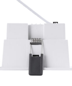 GloboStar® PLUTO-B 60279 Χωνευτό LED Spot Downlight TrimLess Μ10.4xΠ10.4cm 15W 1875lm 38° AC 220-240V IP20 Μ10.4 x Π10.4 x Υ6.5cm – Τετράγωνο – Λευκό & Anti-Glare HoneyComb – Θερμό Λευκό 2700K – Bridgelux COB – 5 Years Warranty