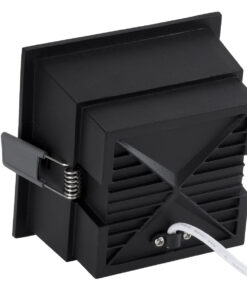 GloboStar® PLUTO-B 60280 Χωνευτό LED Spot Downlight TrimLess Μ10.4xΠ10.4cm 15W 1950lm 38° AC 220-240V IP20 Μ10.4 x Π10.4 x Υ6.5cm – Τετράγωνο – Μαύρο & Anti-Glare HoneyComb – Φυσικό Λευκό 4500K – Bridgelux COB – 5 Years Warranty