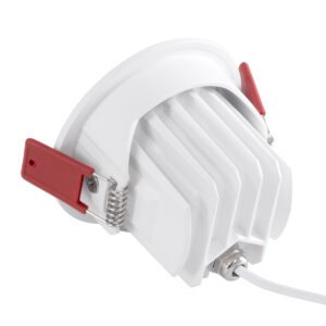 GloboStar® LEO-R 60285 Χωνευτό LED Spot Downlight TrimLess Φ8.5cm 10W 1250lm 38° AC 220-240V IP20 Φ8.5 x Υ6.6cm – Στρόγγυλο – Κινούμενο – Λευκό & Anti-Glare HoneyComb – Θερμό Λευκό 2700K – Bridgelux COB – 5 Years Warranty