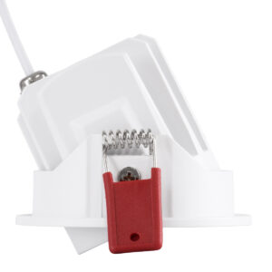 GloboStar® LEO-R 60285 Χωνευτό LED Spot Downlight TrimLess Φ8.5cm 10W 1250lm 38° AC 220-240V IP20 Φ8.5 x Υ6.6cm – Στρόγγυλο – Κινούμενο – Λευκό & Anti-Glare HoneyComb – Θερμό Λευκό 2700K – Bridgelux COB – 5 Years Warranty