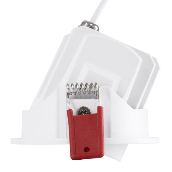 GloboStar® LEO-R 60285 Χωνευτό LED Spot Downlight TrimLess Φ8.5cm 10W 1250lm 38° AC 220-240V IP20 Φ8.5 x Υ6.6cm – Στρόγγυλο – Κινούμενο – Λευκό & Anti-Glare HoneyComb – Θερμό Λευκό 2700K – Bridgelux COB – 5 Years Warranty