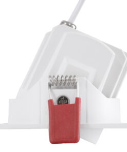 GloboStar® LEO-SQ 60288 Χωνευτό LED Spot Downlight TrimLess Μ8.5xΠ8.5cm 10W 1300lm 38° AC 220-240V IP20 Μ8.5 x Π8.5 x Υ6.6cm – Τετράγωνο – Κινούμενο – Λευκό με Μαύρο Κάτοπτρο & Anti-Glare HoneyComb – Φυσικό Λευκό 4500K – Bridgelux COB – 5 Years Warranty