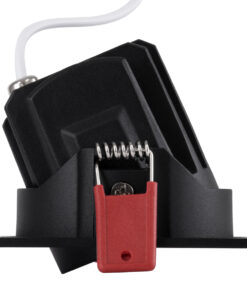 GloboStar® LEO-SQ 60292 Χωνευτό LED Spot Downlight TrimLess Μ8.5xΠ8.5cm 10W 1300lm 38° AC 220-240V IP20 Μ8.5 x Π8.5 x Υ6.6cm – Τετράγωνο – Κινούμενο – Μαύρο & Anti-Glare HoneyComb – Φυσικό Λευκό 4500K – Bridgelux COB – 5 Years Warranty