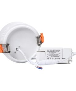 GloboStar® OMEGA-R 60294 Χωνευτό LED Spot Downlight TrimLess Φ10cm 12W 1560lm 36° AC 220-240V IP20 Φ10 x Υ8.2cm – Στρόγγυλο – Λευκό – Φυσικό Λευκό 4500K – Bridgelux COB – 5 Years Warranty