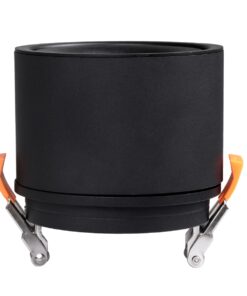 GloboStar® OMEGA-R 60296 Χωνευτό LED Spot Downlight TrimLess Φ10cm 12W 1560lm 36° AC 220-240V IP20 Φ10 x Υ8.2cm – Στρόγγυλο – Μαύρο – Φυσικό Λευκό 4500K – Bridgelux COB – 5 Years Warranty