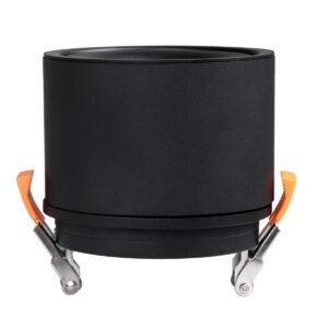 GloboStar® OMEGA-R 60296 Χωνευτό LED Spot Downlight TrimLess Φ10cm 12W 1560lm 36° AC 220-240V IP20 Φ10 x Υ8.2cm – Στρόγγυλο – Μαύρο – Φυσικό Λευκό 4500K – Bridgelux COB – 5 Years Warranty
