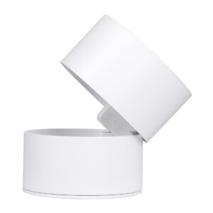 GloboStar® OMEGA-S 60298 Επιφανειακό LED Spot Downlight Φ10cm 12W 1560lm 36° AC 220-240V IP20 Φ10 x Υ10.5cm – Στρόγγυλο – Λευκό – Φυσικό Λευκό 4500K – Bridgelux COB – 5 Years Warranty